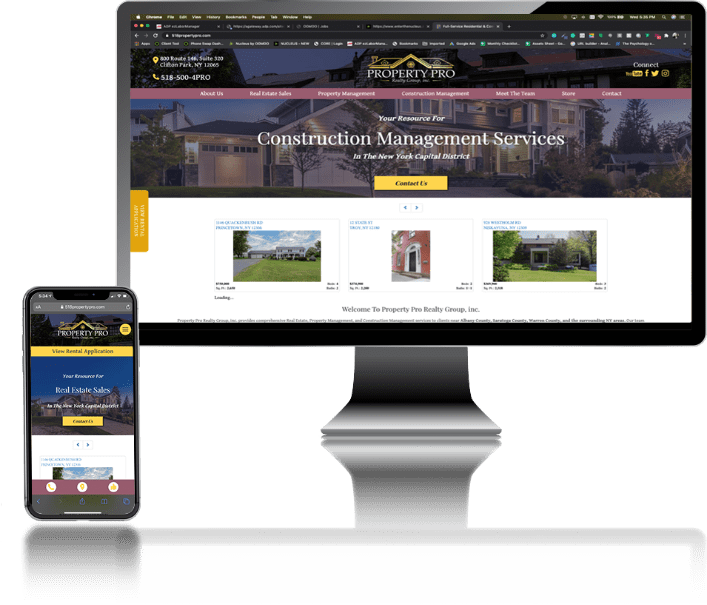 desktop and mobile image of Property Pro